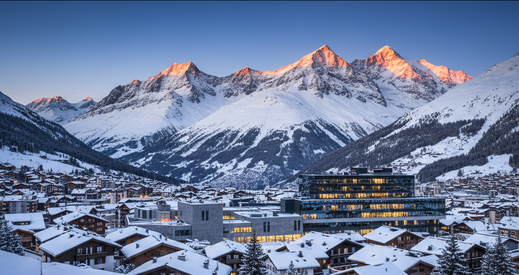 Private limousine transfer Zurich to Davos / WEF — chauffeur service Switzerland